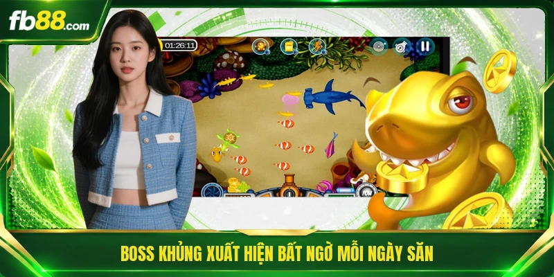 Bắn Cá Đại Dương - Cuộc Đi Săn Dưới Lòng Biển Sâu Kịch Tính 2 Boss khủng xuất hiện bất ngờ mỗi ngày săn