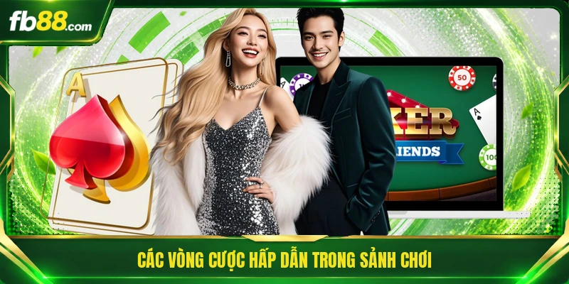 Poker Texas Holdem - Thử Thách Trí Tuệ Qua Từng Lá Bài 2 Các vòng cược hấp dẫn trong sảnh chơi