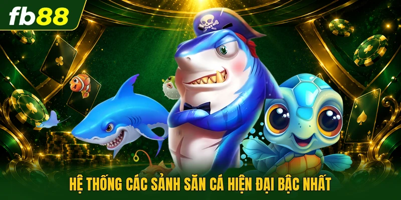 Hệ thống các sảnh săn cá hiện đại bậc nhất